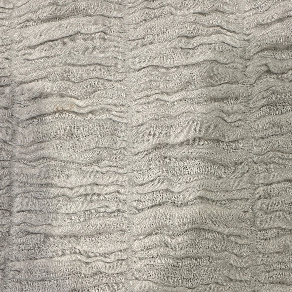 Elegant White Textured Scarf